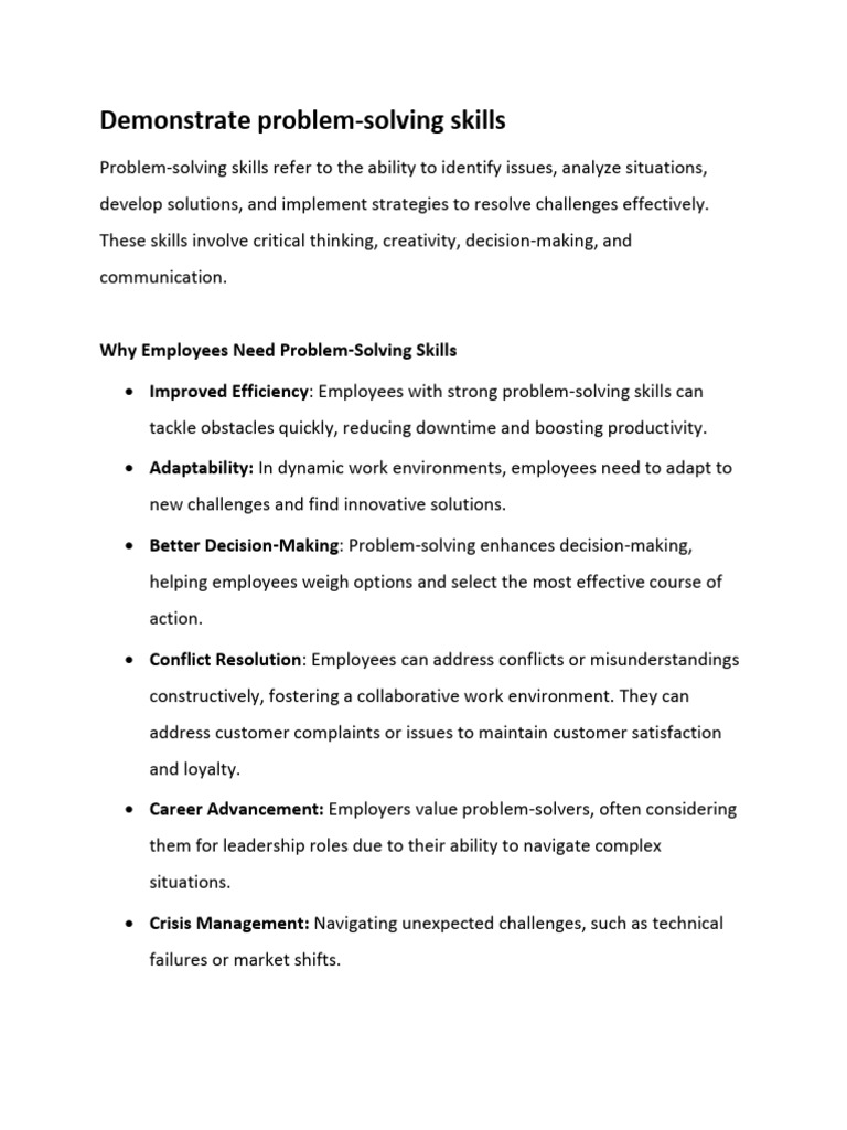 Enhancing Problem-Solving Skills | PDF | Decision Making | Creativity