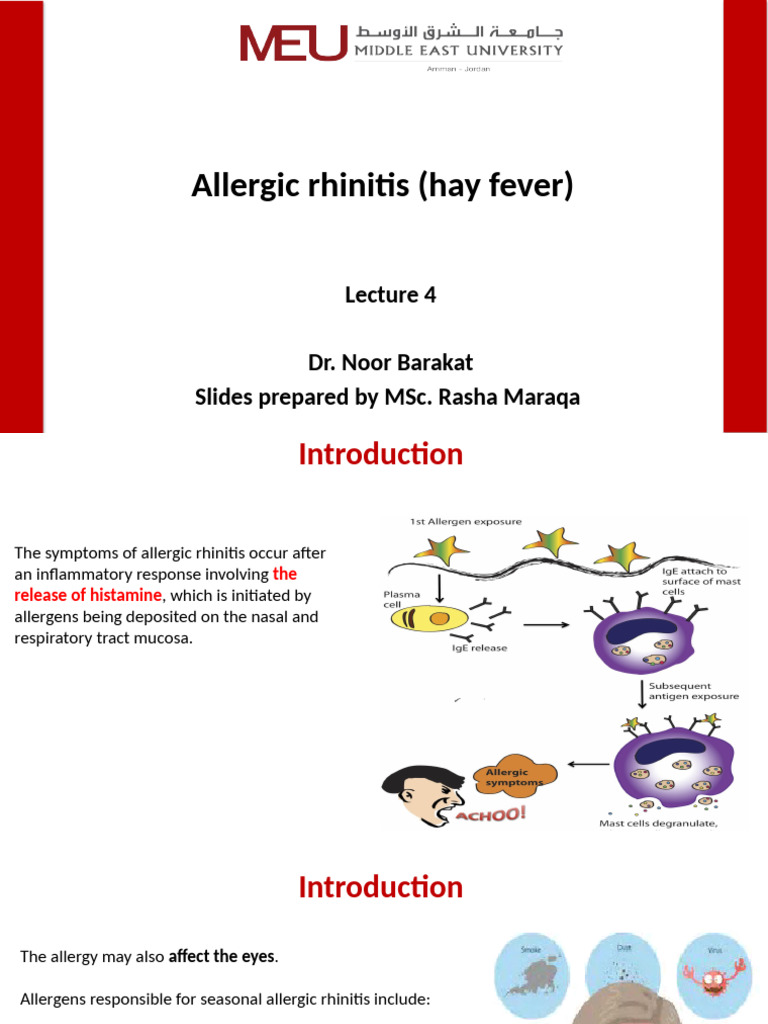 Understanding Allergic Rhinitis Symptoms | PDF | Allergy | Allergen