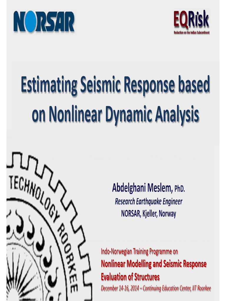 Nonlinear Dynamic Analysis in Seismic Engineering | PDF | Strength Of ...