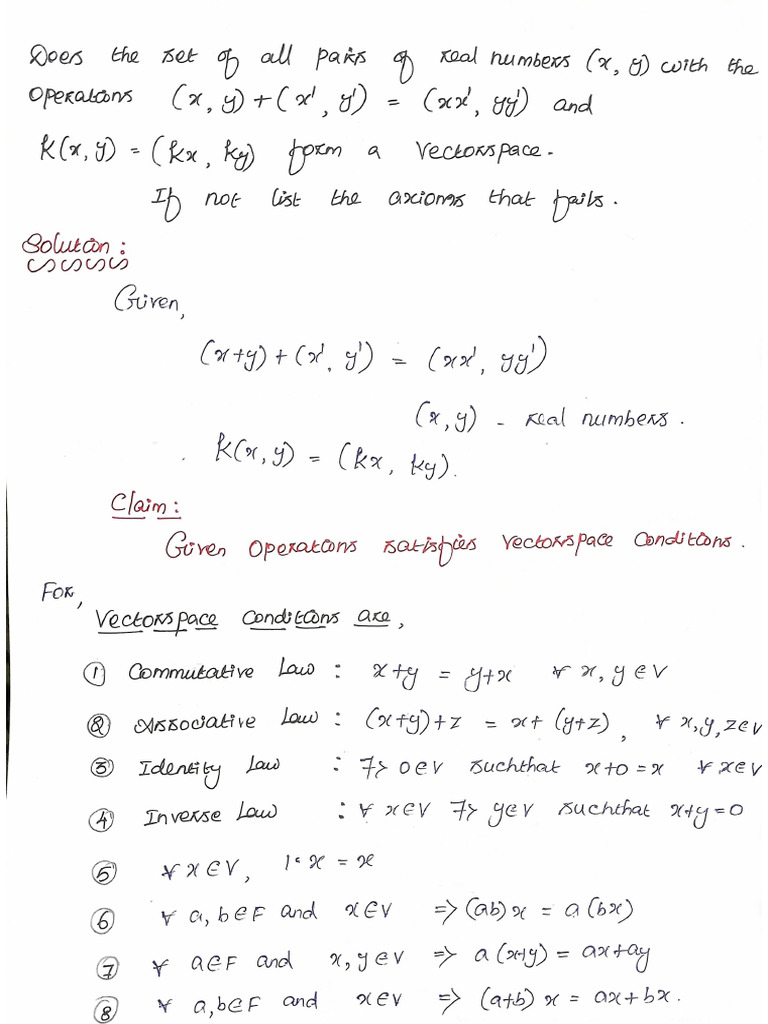 Vectorspace Problems-2 | PDF