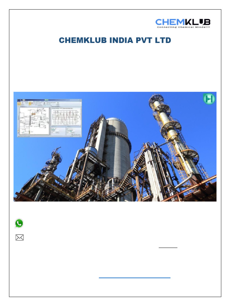 Aspen HYSYS Online Course by ChemKlub | PDF | Simulation | Engineering