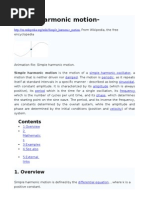 Download Simple Harmonic Motion-Wikipedia by Siva Pradyumna SN93891724 doc pdf
