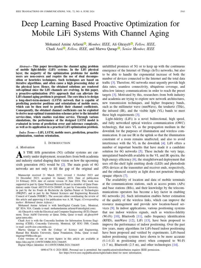 Proactive Optimization in Mobile LiFi Systems | PDF | Infrared ...