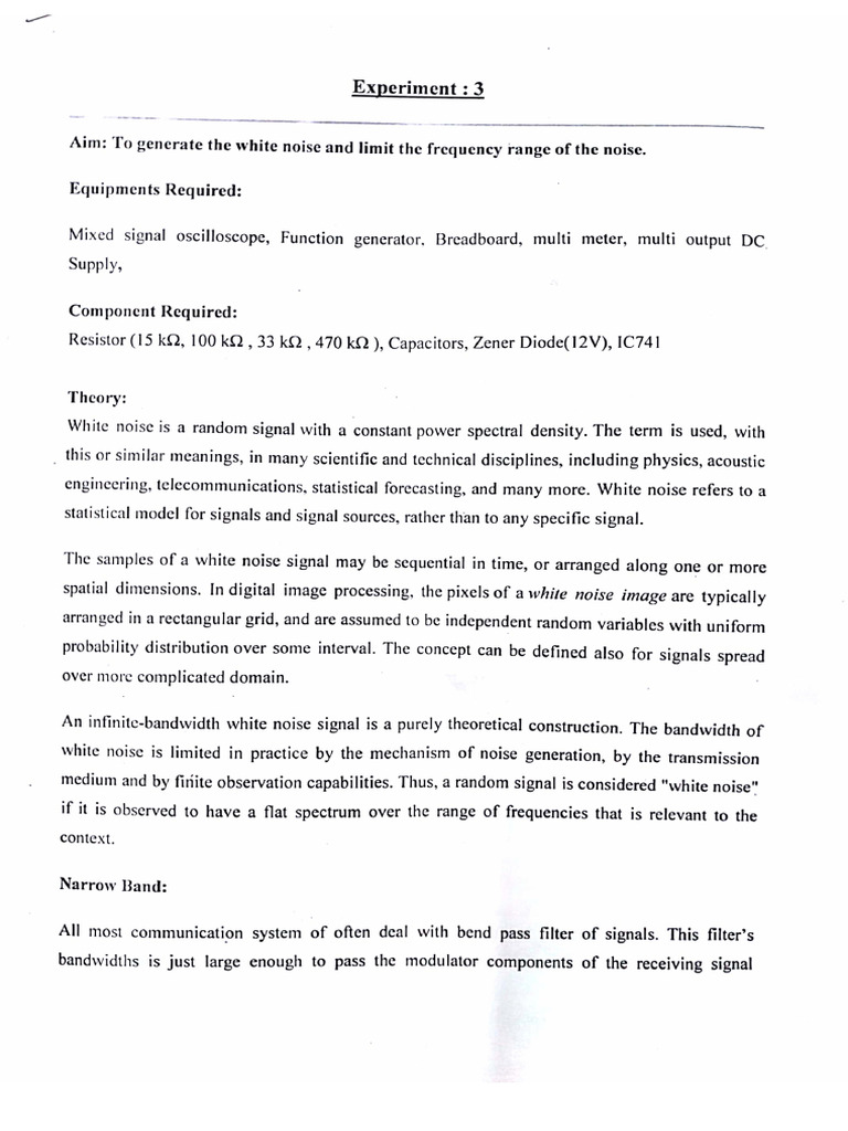 Expt 3 | PDF