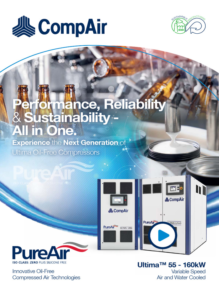 Ultima Oil-Free Compressors Overview | PDF | Efficient Energy Use ...