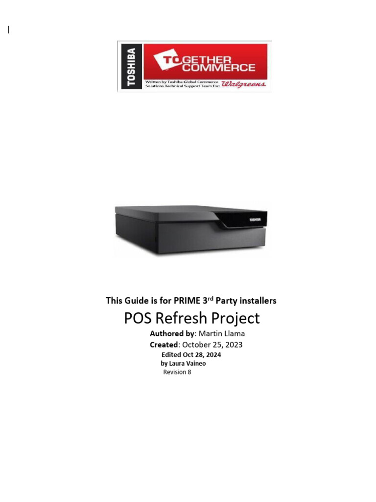 Walgreens POS Refresh For PRIME 3rd Party Vendor Rev8 (10.28.24) | PDF ...