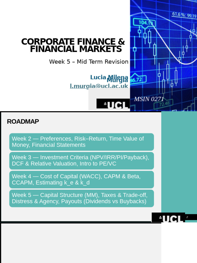 Corporate Finance Midterm Revision Guide | PDF | Capital Asset Pricing ...