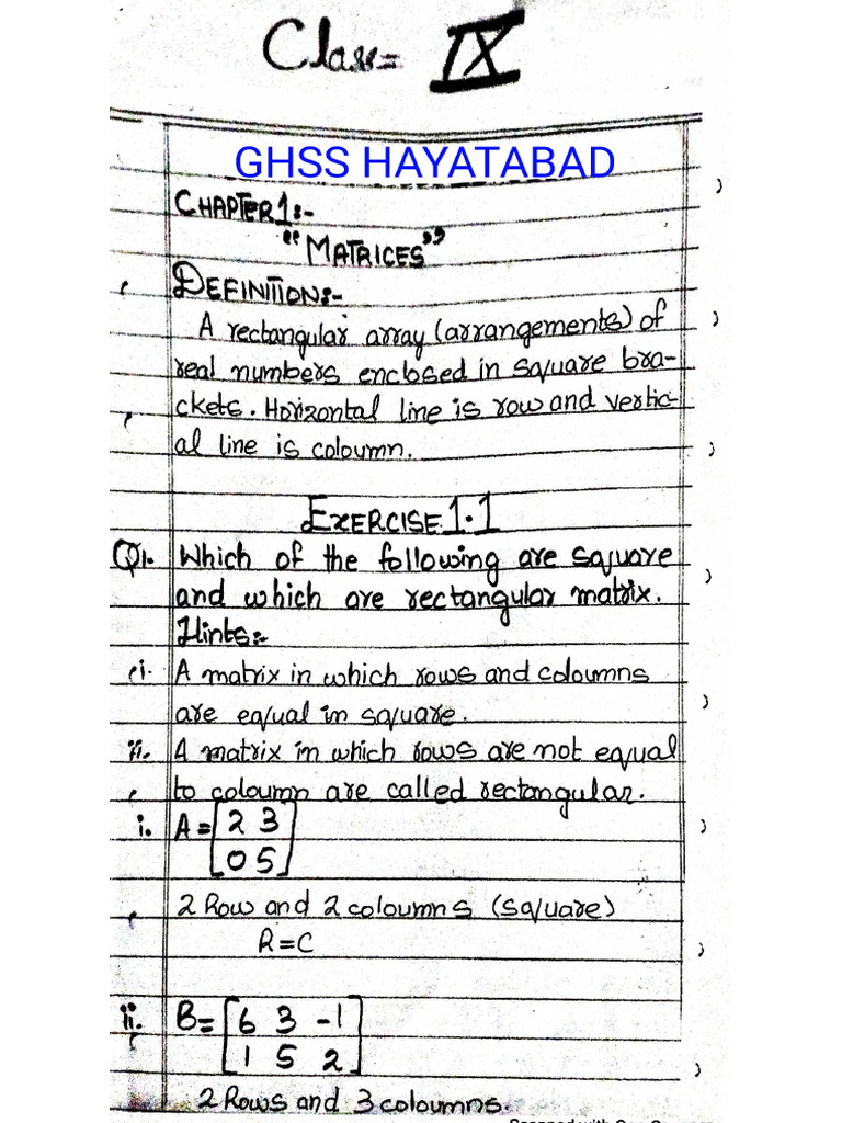 Maths Unit - 1 | PDF