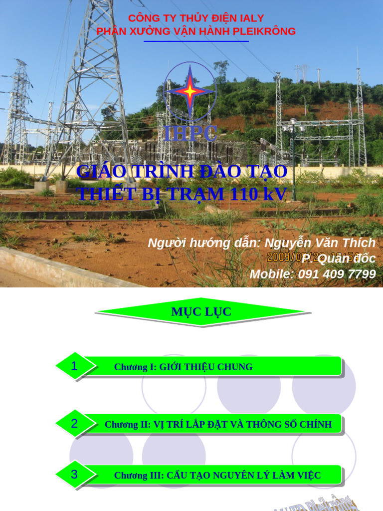 GTDT Thiet Bi Tram 110kv | PDF
