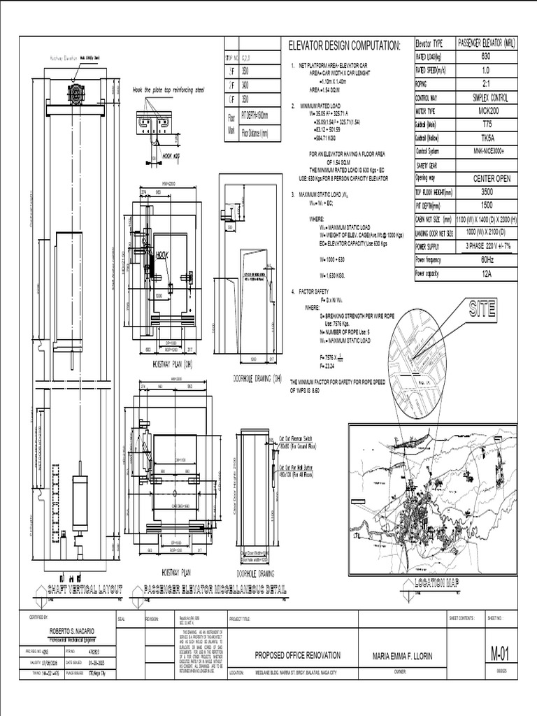 Elevator Design Specifications and Details | PDF | Elevator ...