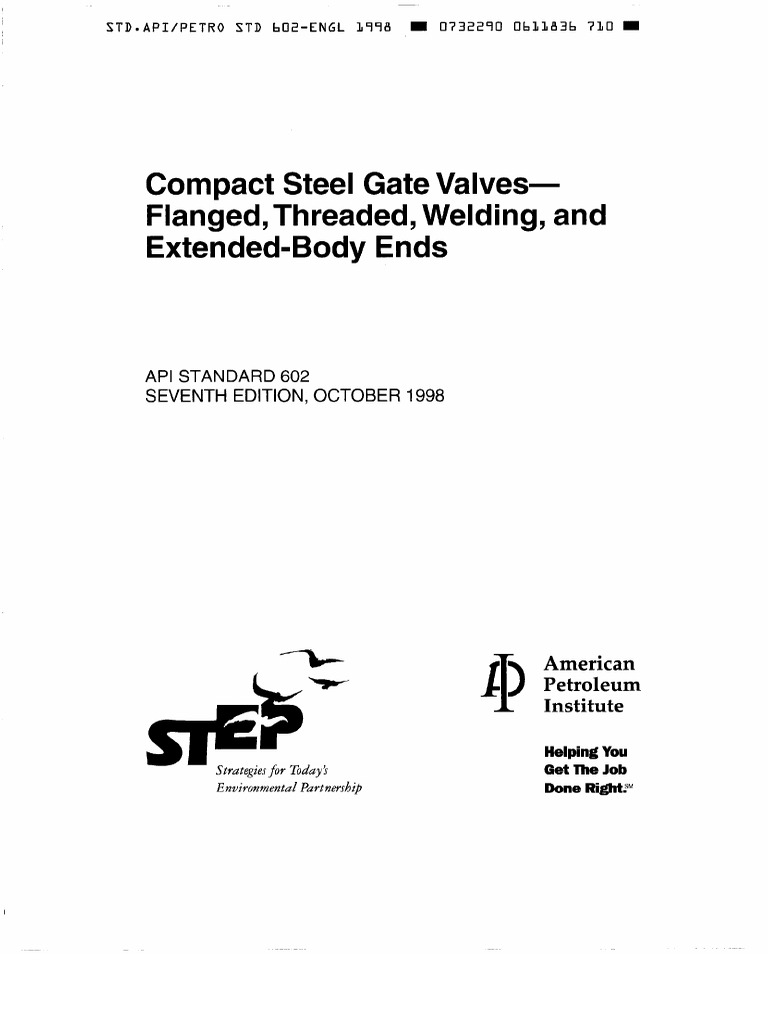 API 602 - Compact Steel Gate Valves | PDF