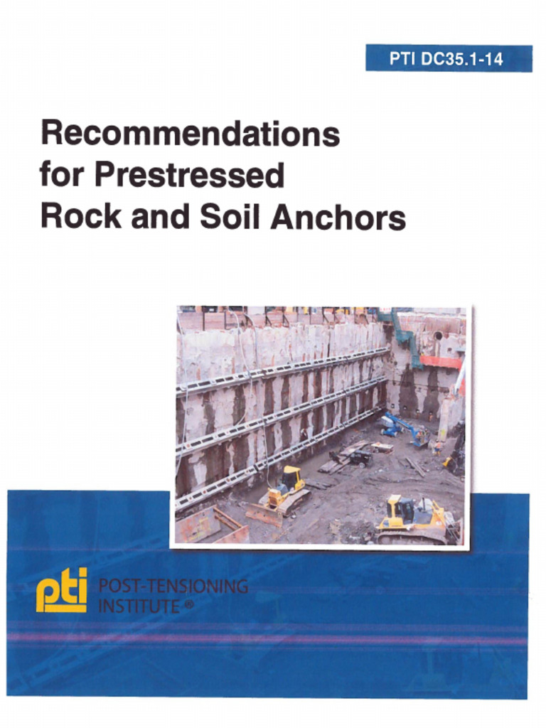 PTI Recommendations for Anchors | PDF | Prestressed Concrete ...