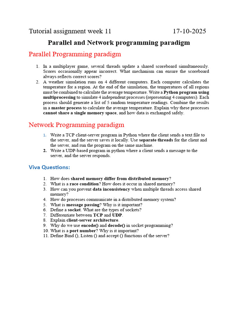 Week 11 Practice Questions | PDF