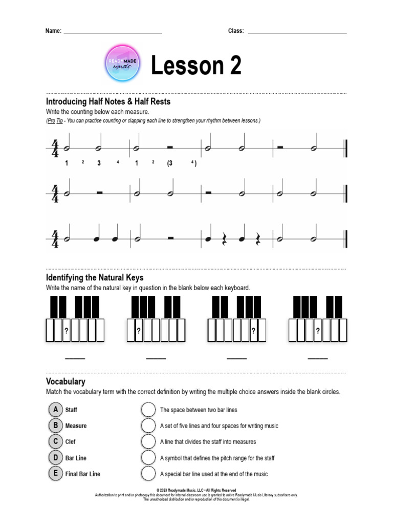 Music Staff and Notation Basics | PDF
