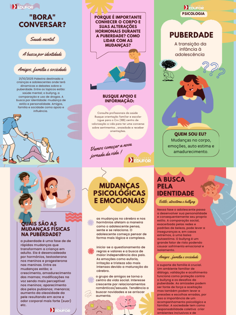 Puberdade: Mudanças e Apoio Emocional | PDF | Adolescência | Puberdade