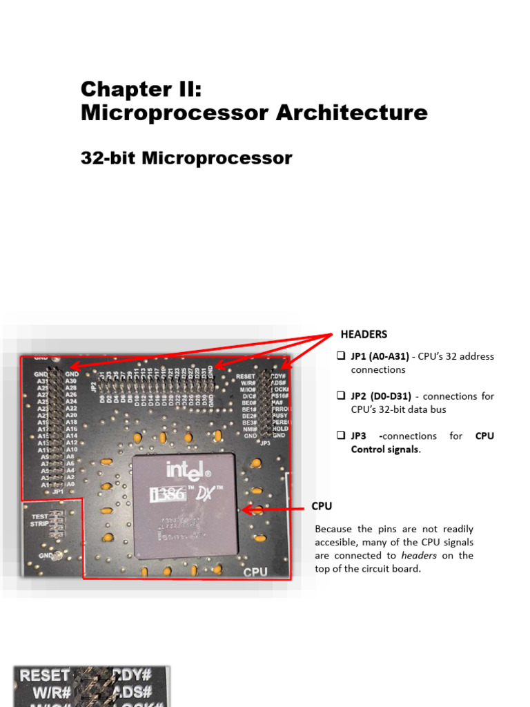 32-Bit Microprocessor Architecture Overview | PDF | Analog To Digital ...