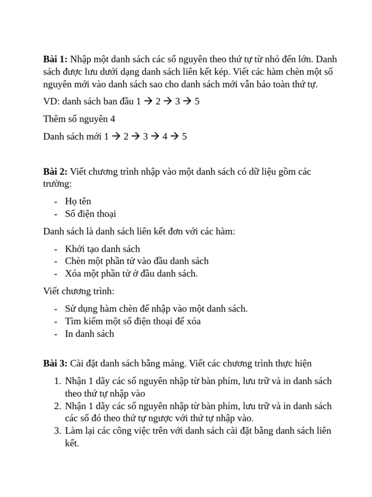 BT Chuong 2 DSLK | PDF