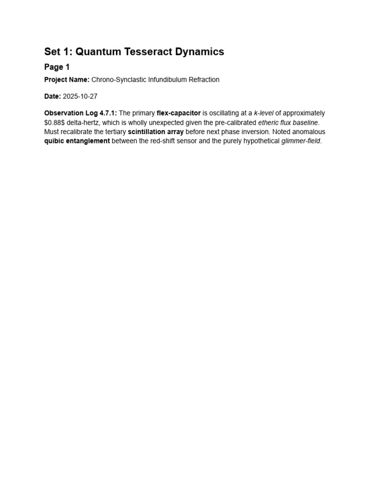 Quantum Tesseract Dynamics | PDF