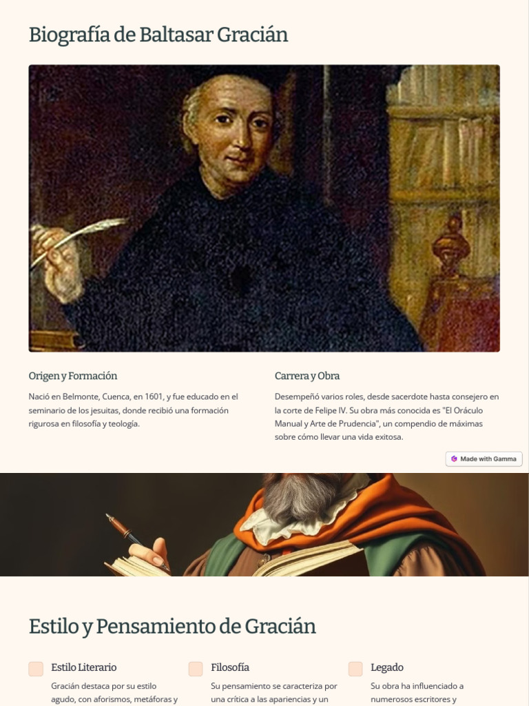 Biografia de Baltasar Gracian | PDF | Barroco