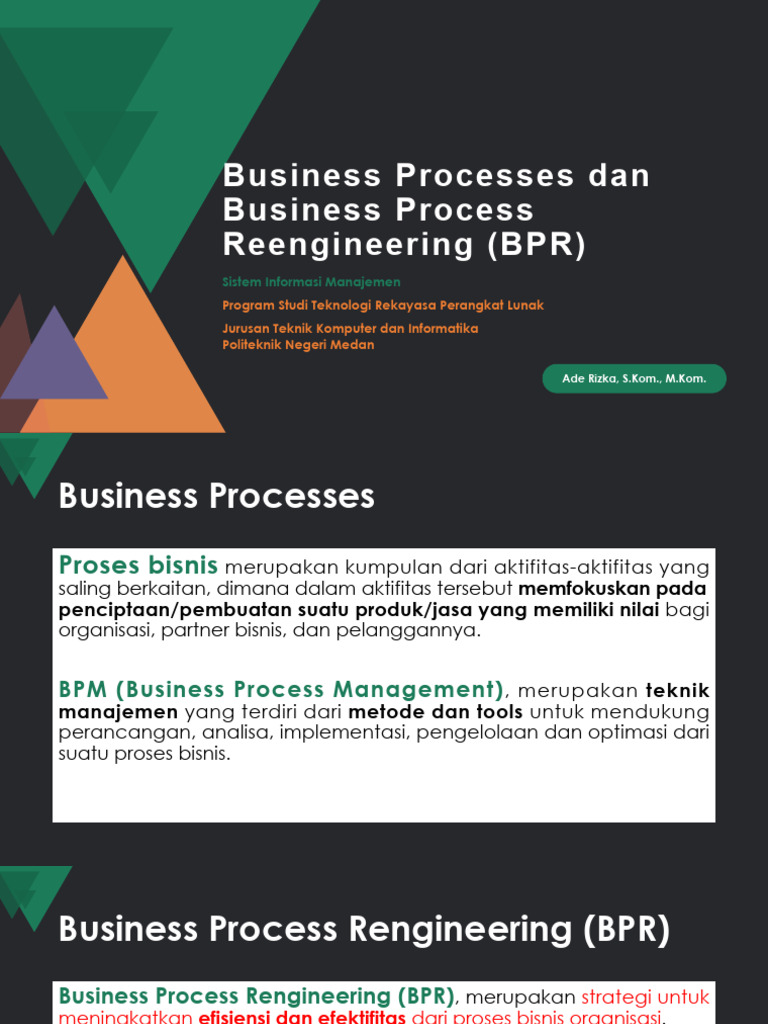 Penerapan Business Process Reengineering | PDF
