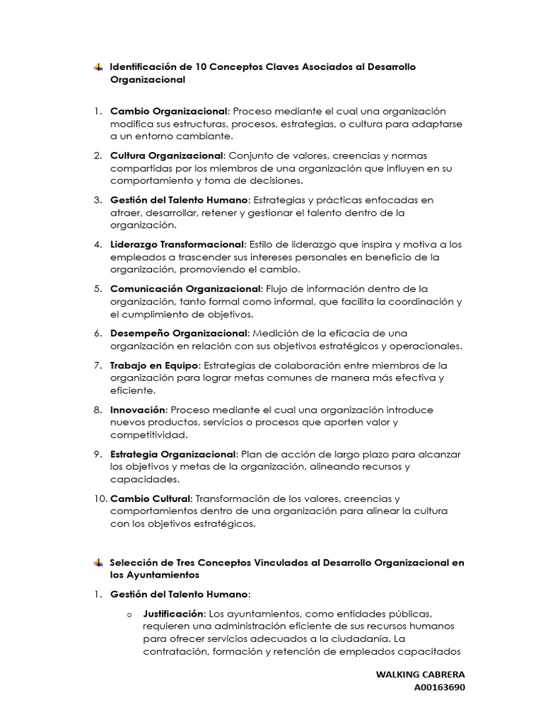 Claves del Desarrollo Organizacional | PDF | Gestión del talento ...