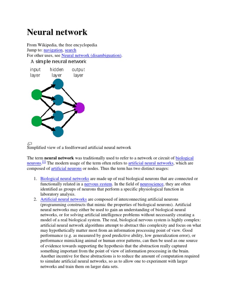 Neural Network | PDF | Artificial Neural Network | Biological Neural ...