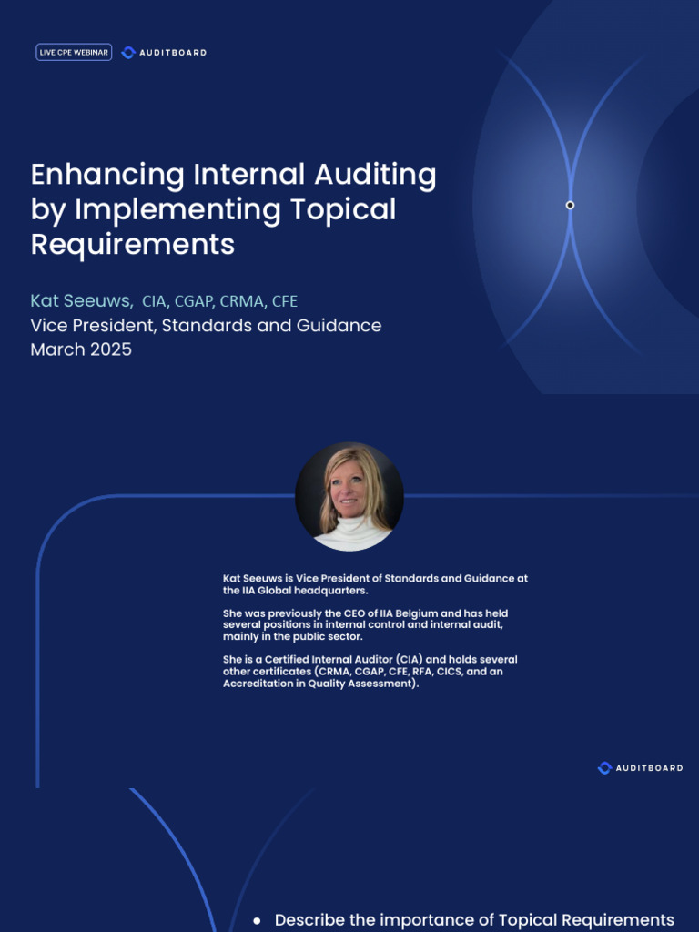 Cybersecurity Topical Requirements Guide | PDF | Internal Audit ...