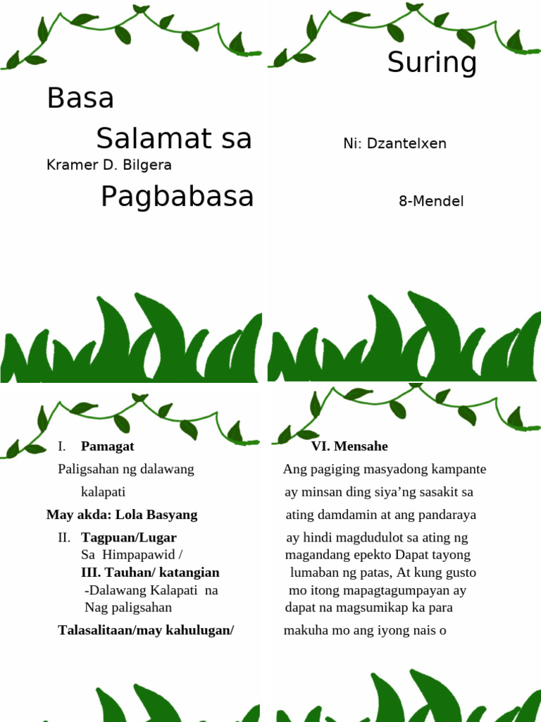 Suring Basa - Bilgera | PDF