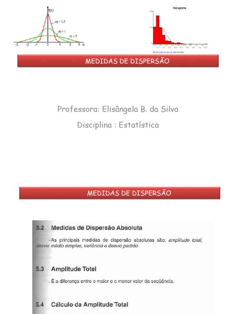 Medidas de Dispersão | PDF