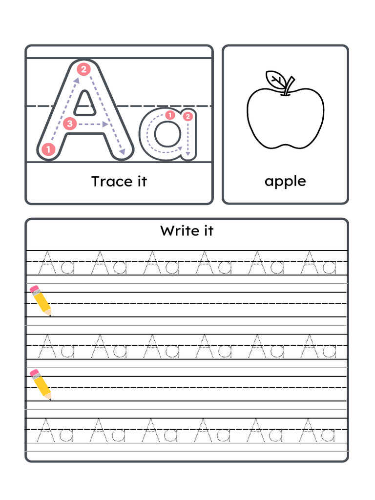 Alphabet Tracing and Writing Guide | PDF | Languages Of Asia