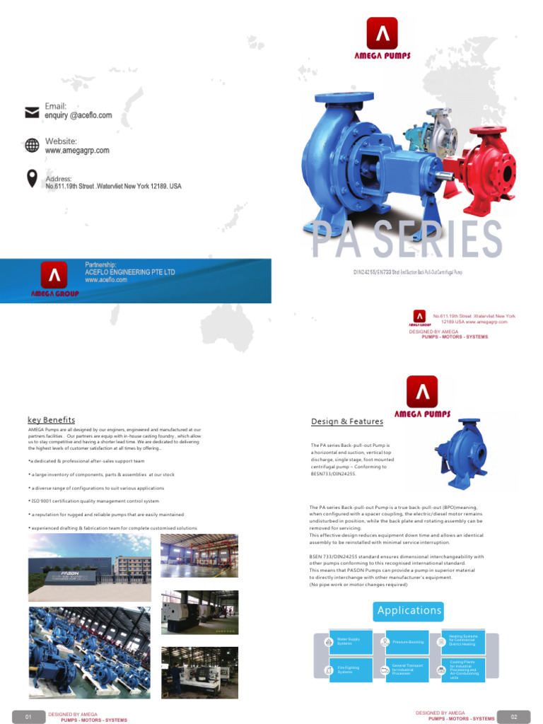 AMEGA PA Pump Catalogue 2022 | PDF | Pump | Mechanical Engineering