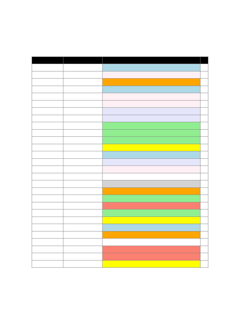 Weekly Schedule Color Final | PDF