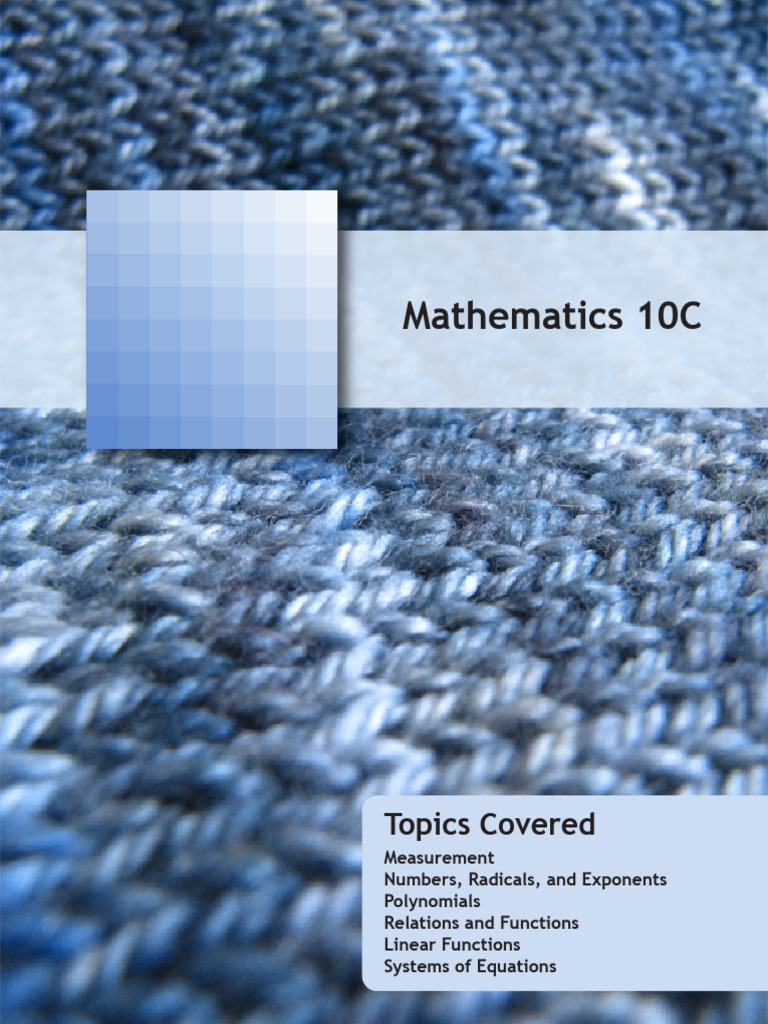 Math 10C Workbook Overview | PDF | Trigonometry | Area