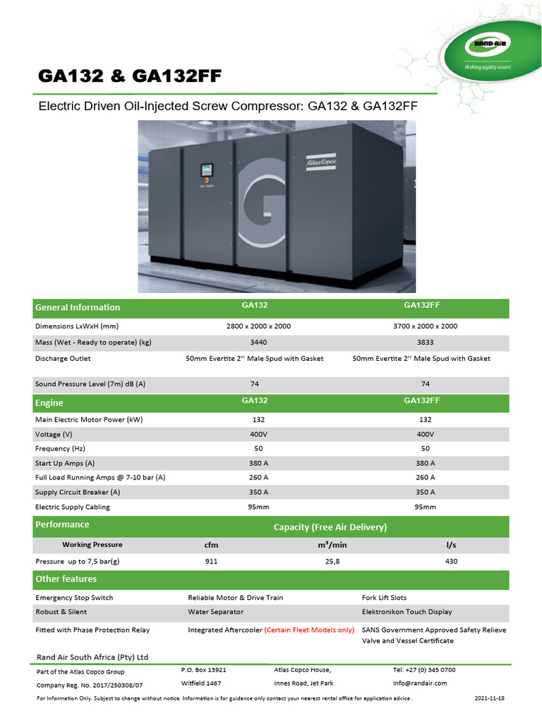GA132 Various Datasheet Nov2021 | PDF