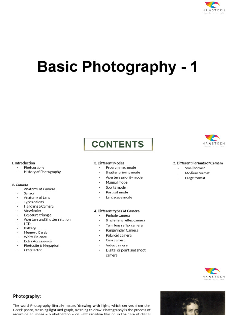 Essential Guide to Photography Basics | PDF | Camera Lens | Camera