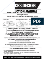 Black and Decker Hedge Trimmer Manual
