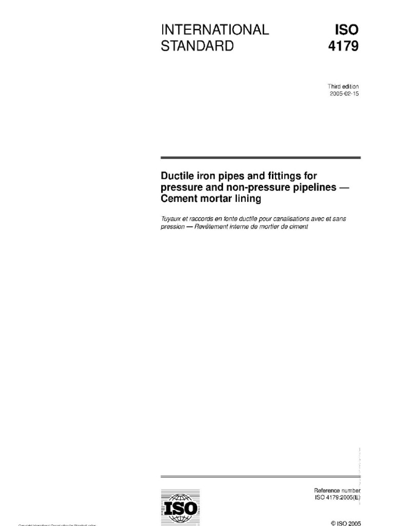 ISO 4179-2005 - 12 Ps W Table P8 | PDF