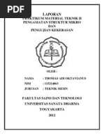 Download Laporan Praktikum Struktur Mikro Dan Uji Kekerasan by Thomas Adi Oktavianus SN93902556 doc pdf