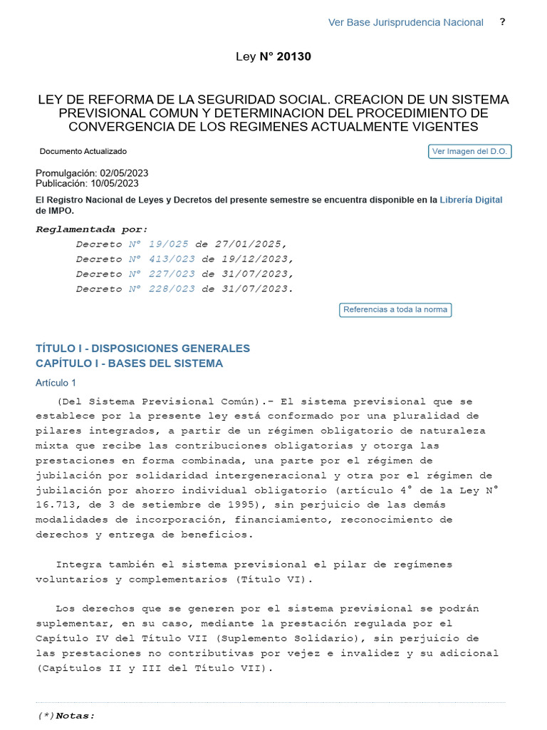 Ley de Reforma de Seguridad Social 2023 | PDF | Jubilación | Pensión