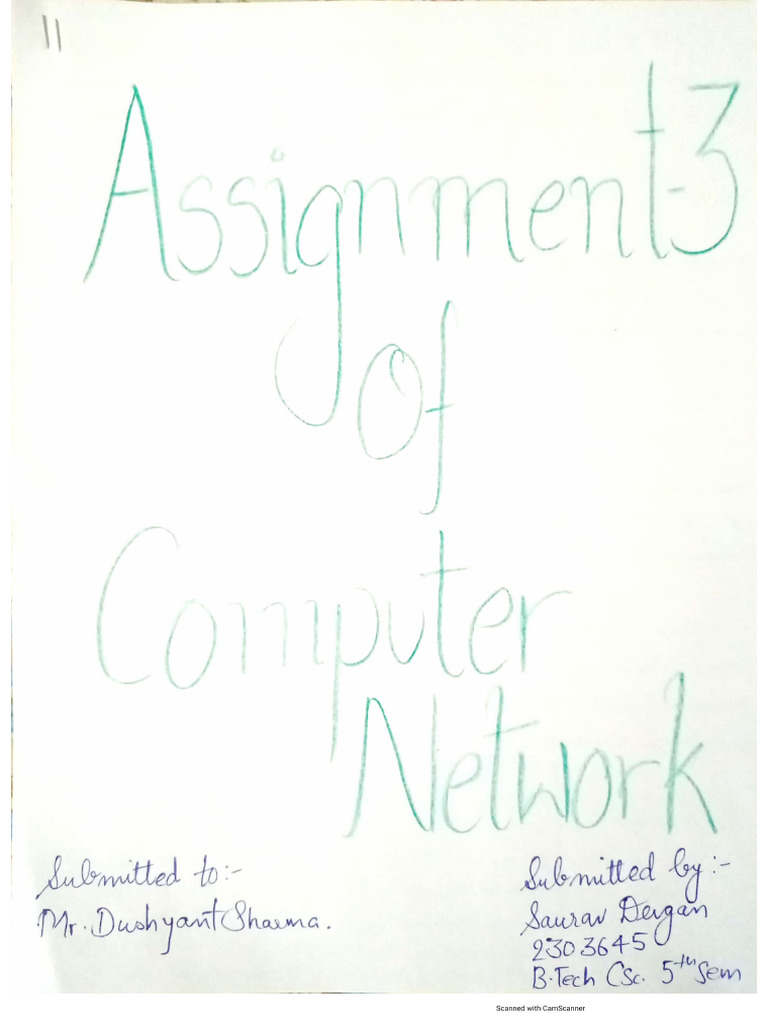 Assignment 3 CN | PDF