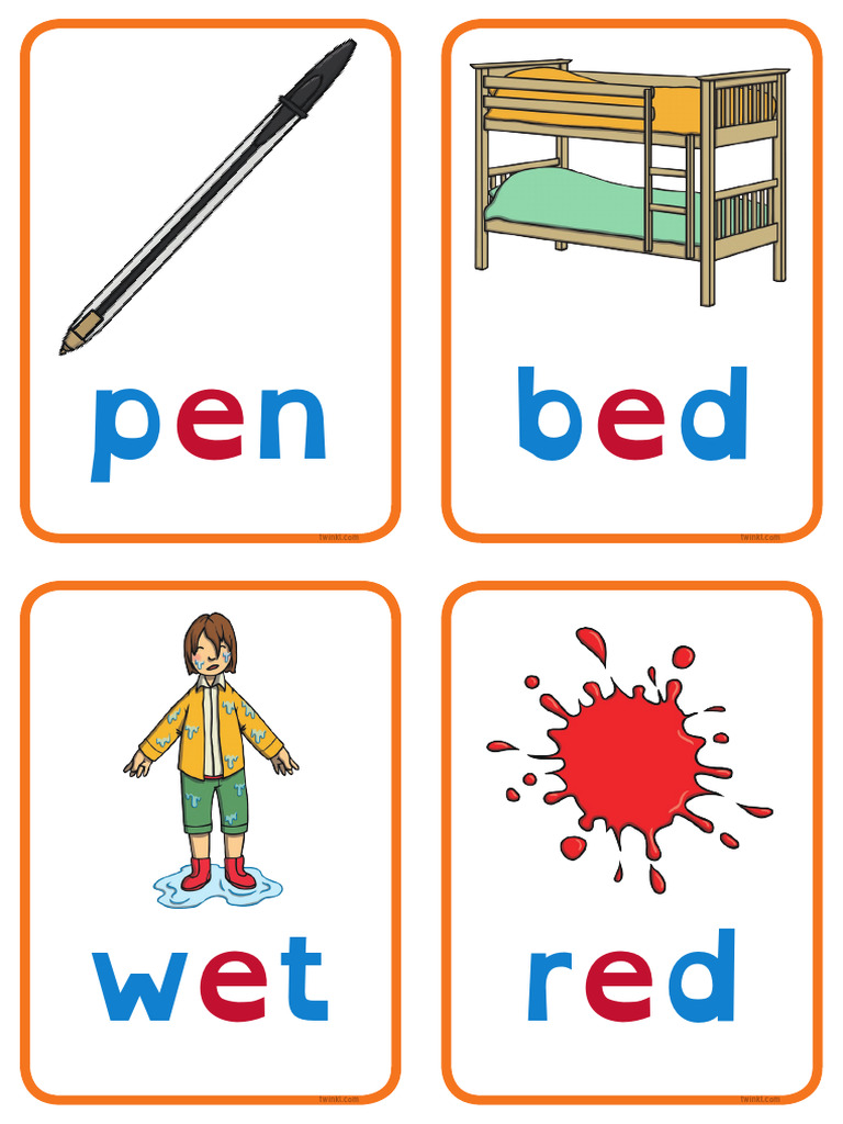 T S 162 CVC Word Cards e Dyslexia Ver 1 | PDF