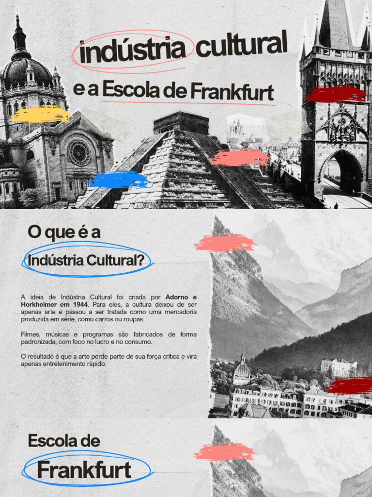 Indústria Cultural e Escola de Frankfurt | PDF | Escola de Frankfurt ...