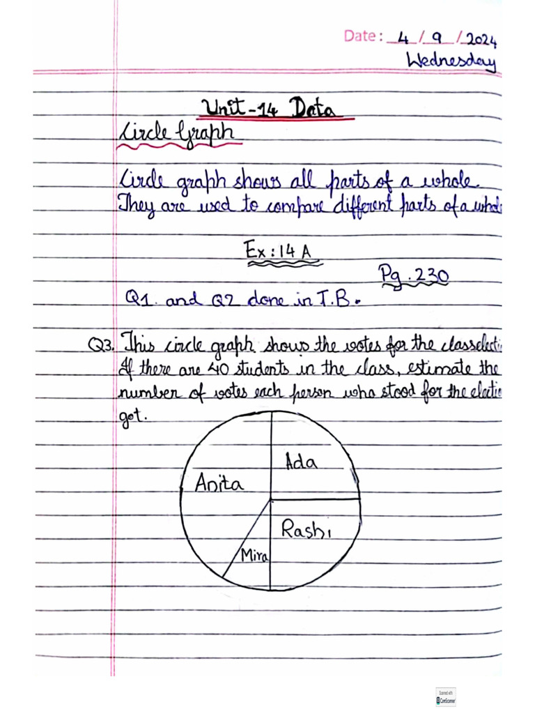 Class 5 Unit 14 Data | PDF