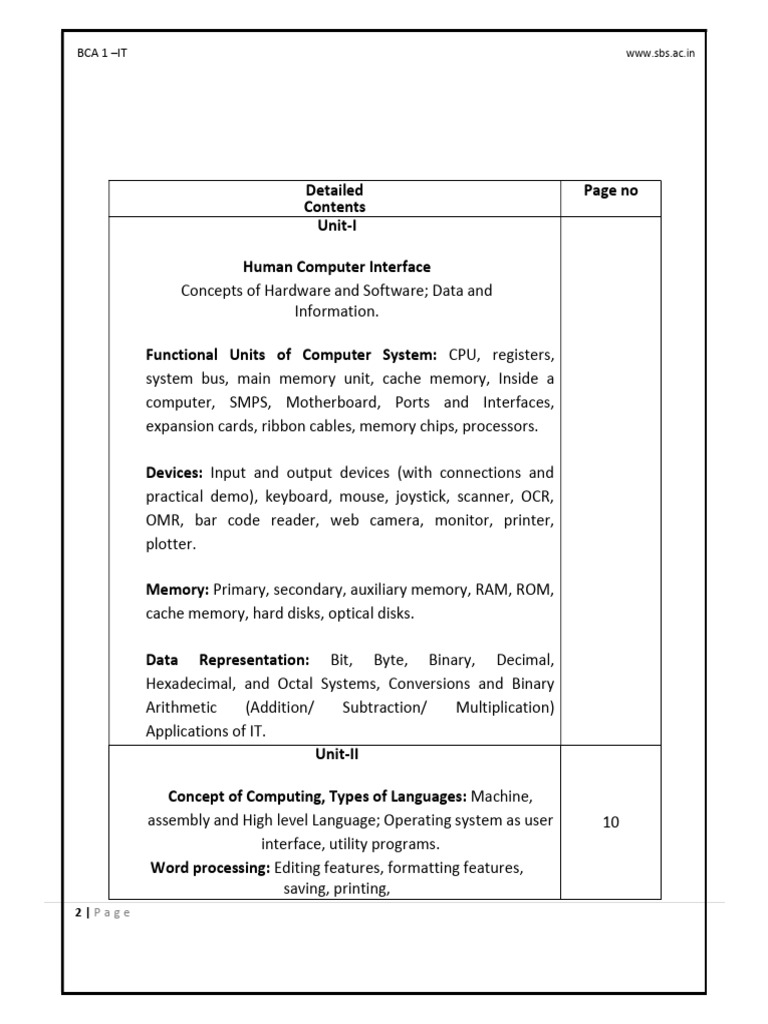 Foc Notes All Units | PDF | Printer (Computing) | Computer Data Storage