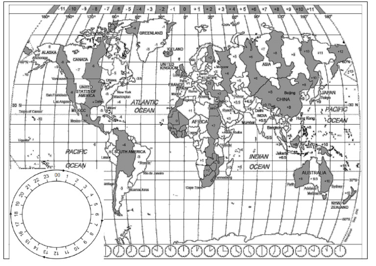 T2 Time Zone Map | PDF