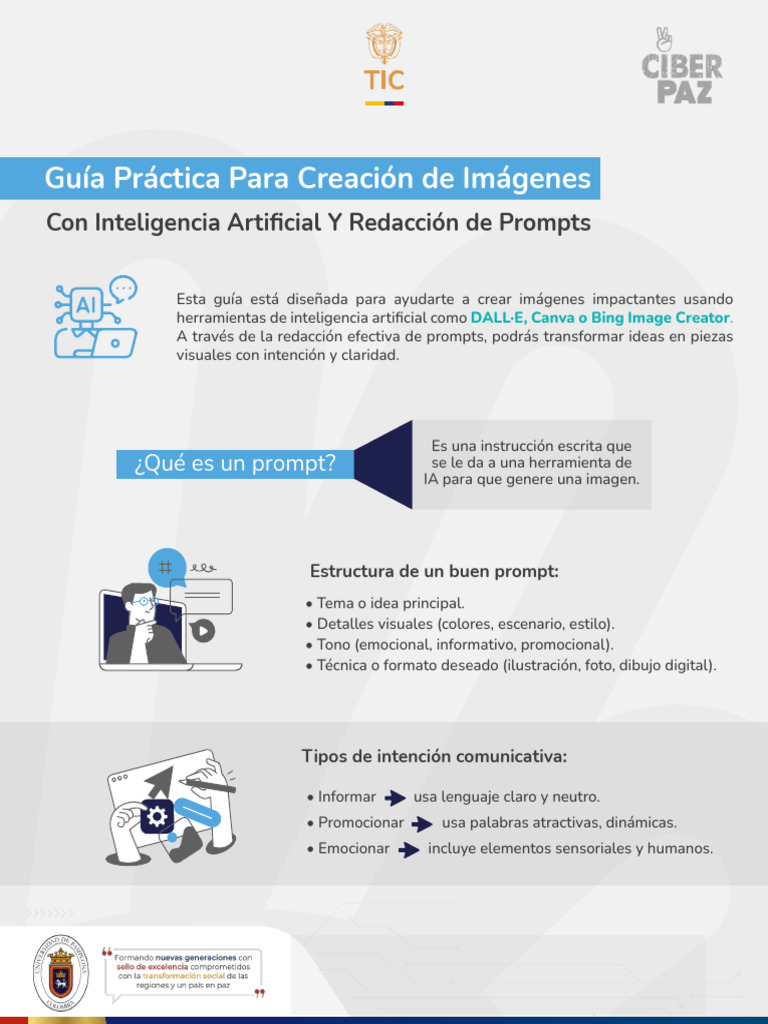PDF Instruccional Guía Práctica para Creación de Imágenes Con IA y ...