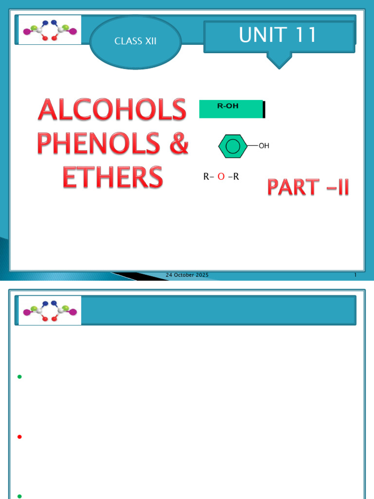 Alcohols Phenols and Ethers-II | PDF | Ester | Chemical Reactions
