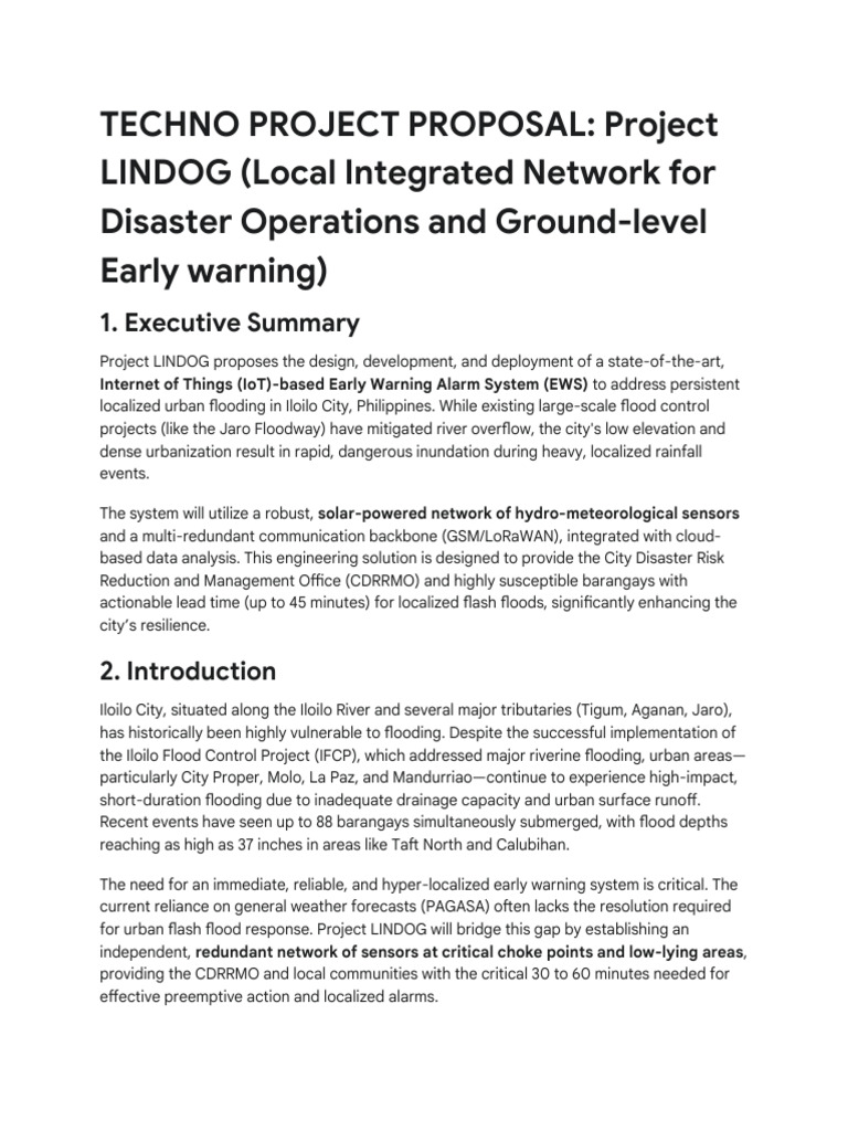 Flood Control Proposal for Iloilo City | PDF | Flood | Photovoltaic System
