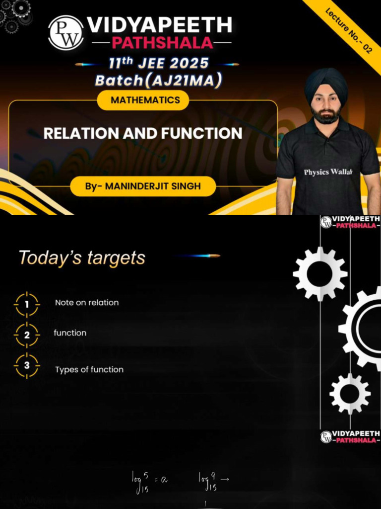 Relation Function - 02 - Class Notes | PDF