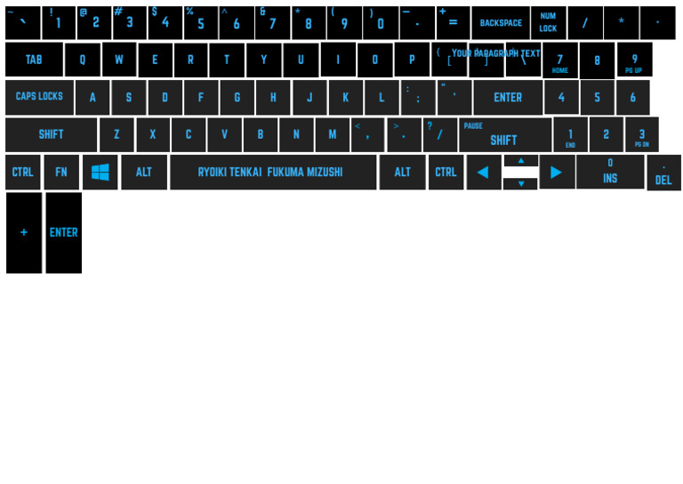 Keyboard Layout and Function Keys Guide | PDF | Input/Output | Text